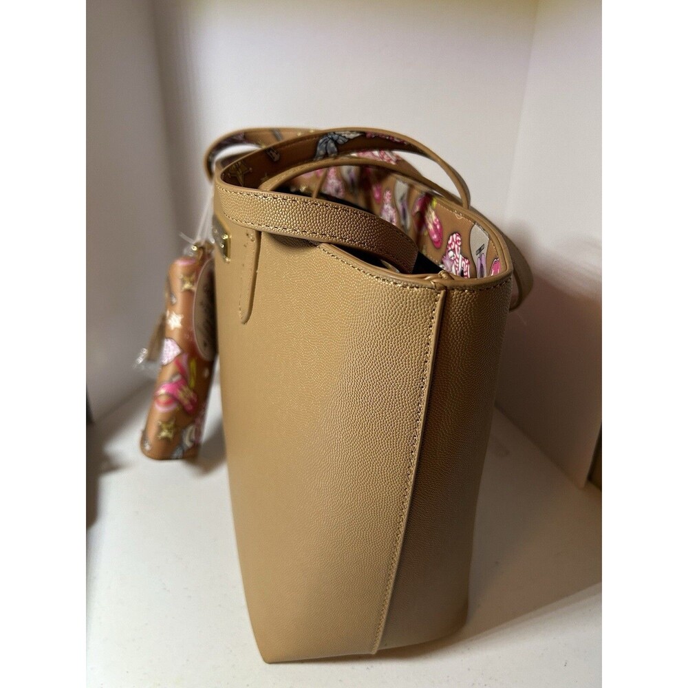 Betsey Johnson Camel Tote Bag Purse Cowboy Western Skull Wristlet Sunglass Case - Picture 7 of 14